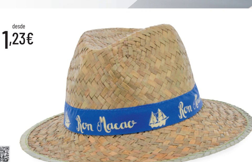 Capo — Sombrero de paja, cinta interior.